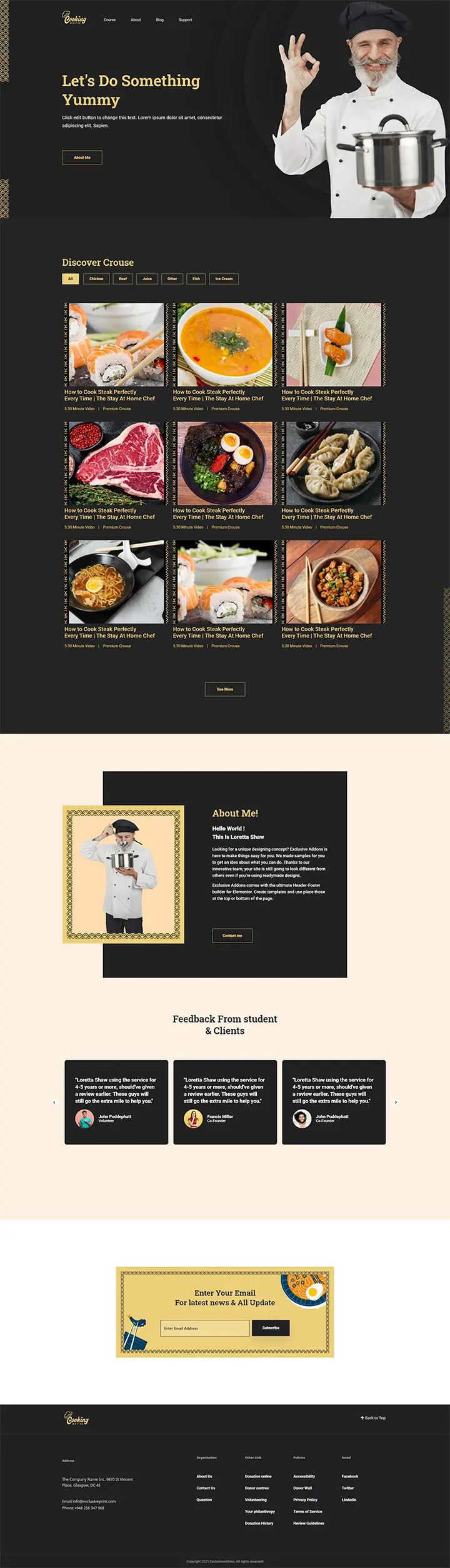 Jasa Pembuatan Website Portofolio Chef Solo